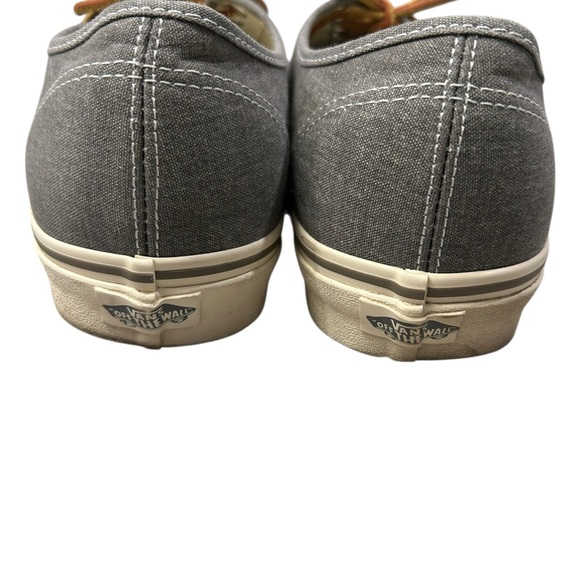 Vans x J.Crew Men's Charcoal Washed Canvas Sneakers Leather Laces 13 - Picture 4 of 8